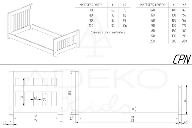 Letto singolo CPN