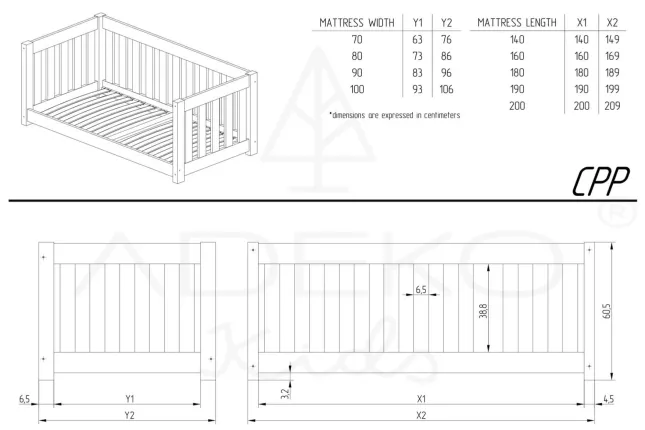 Letto singolo CPP