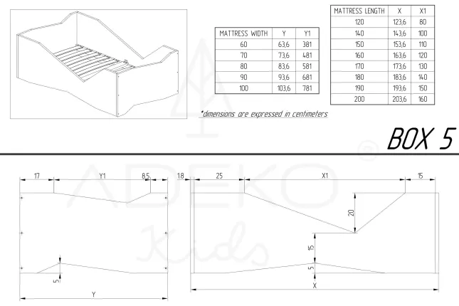 Letto singolo BOX 5