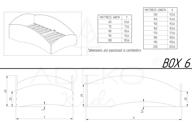 Letto singolo BOX 6