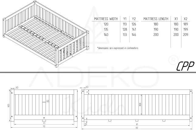 Letto singolo CPP